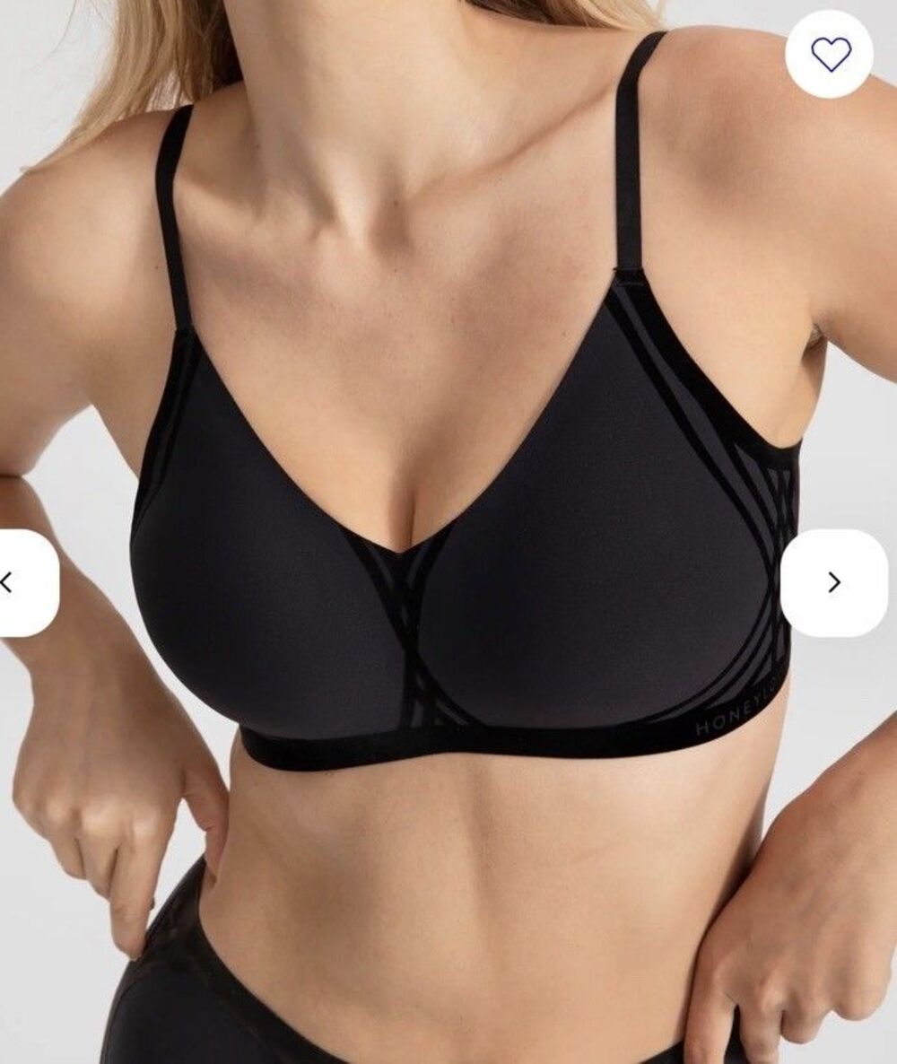 Honeylove Silhouette Bra Women’s Size 1X XL Wireless Black